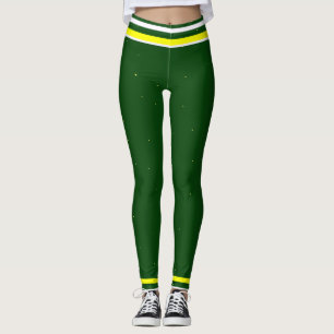 Gult och vit Grönt Leggings