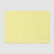 Gult och Vita Polka dots