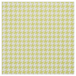 Gult- och vitHoundstooth geometriskt mönster Tyg