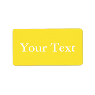 Gult- och vitmärken eller etiketter med Anpassning Adressetikett