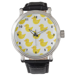 Gult och vitt gummi Anka, Ducky Armbandsur