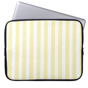 Gult och vitt kandy rand laptop fodral