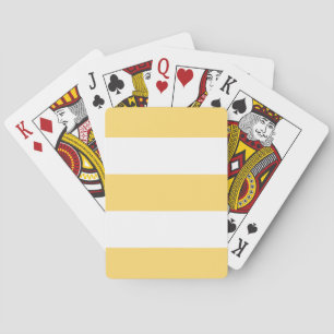 Gult och White Vertikal Rand Casinokort