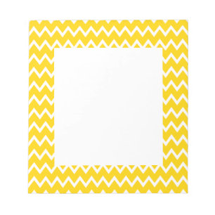 Gult och White Zigzag Mönster Anteckningsblock