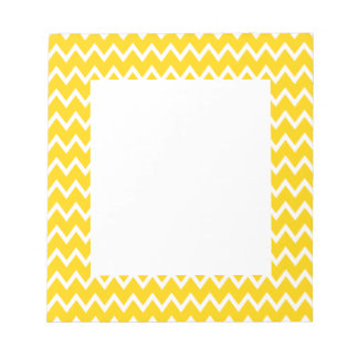 Gult och White Zigzag Mönster Anteckningsblock