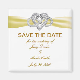 Gult Ofinity Heart Spara datum magneter