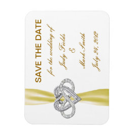 Gult Ofinity Heart Spara datum magneter