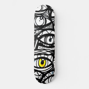 Gult öga mini skateboard bräda 18,5 cm