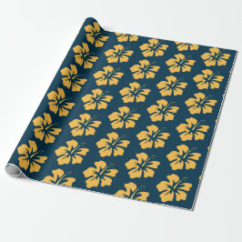 Gult om Prussian Blue Hibiscus Presentpapper