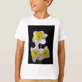 Gult om vit doffodil t shirt