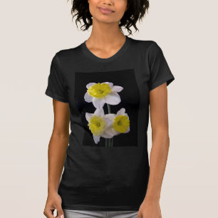Gult om vit doffodil tee shirt