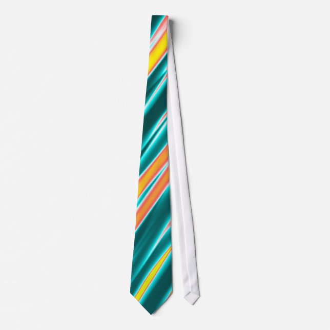 Gult Orange Abstrakt Rand Slips (Framsida)