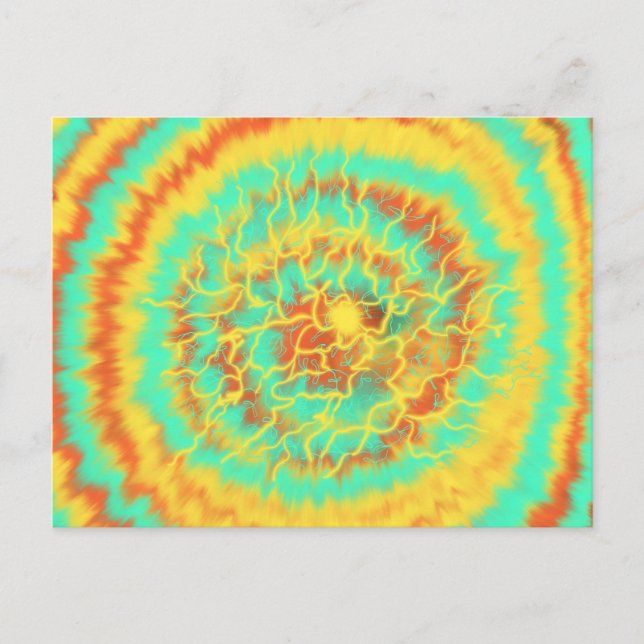 Gult Orange Aqua Worship Art 6e Jan 2018 HC Vykort (Framsida)