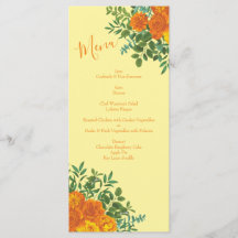 Gult Orange Bröllop Blommigt Ro