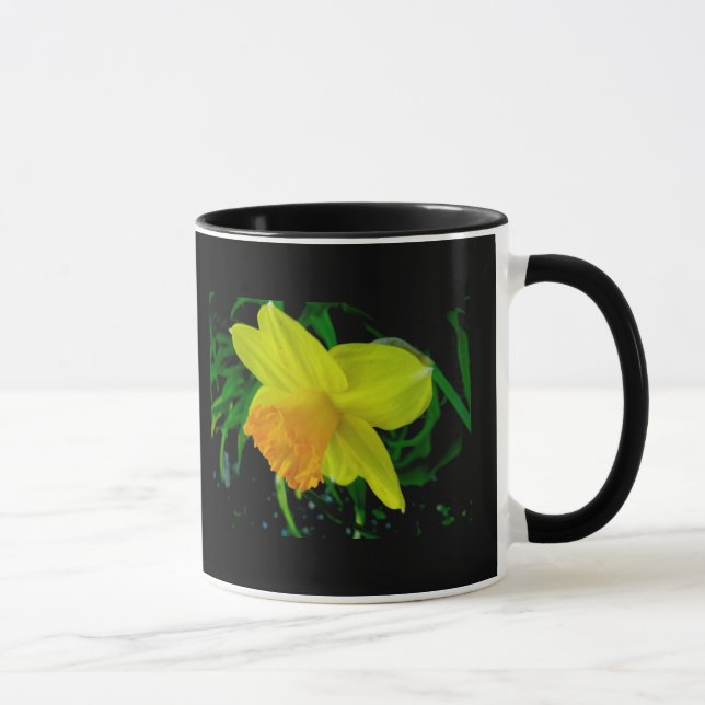 Gult Orange Daffodil Mugg (Höger)