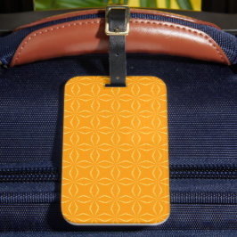 GULT & ORANGE DIAMOND MARDI GRAS MÖNSTER BAGAGEBRICKA