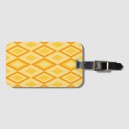 GULT & ORANGE DIAMOND MARDI GRAS MÖNSTER BAGAGEBRICKA