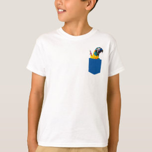 Gult, Orange och blå morot i Pocket T-Shirt