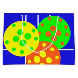 Gult, orange och grönt picklebullar på blå hotell