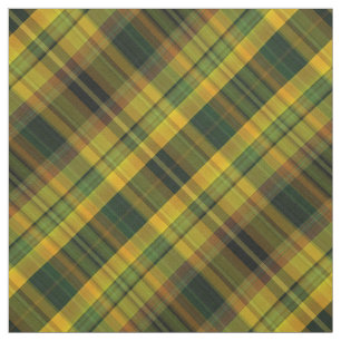 Gult-, orange- och gröntkontrolltartan tyg