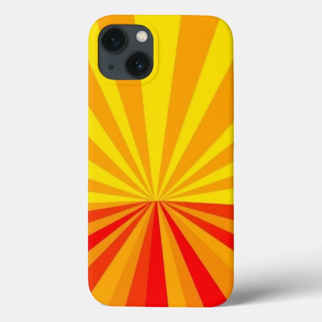 Gult, Orange och Red Rays Mönster Mobile (Baksida)