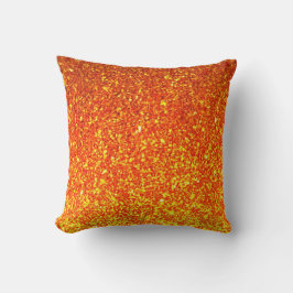 Gult orange pelare vid glitter kudde