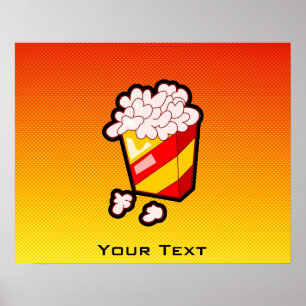Gult Orange Popcorn Poster