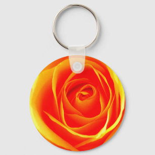 Gult-Orange ro Keychain Nyckelring