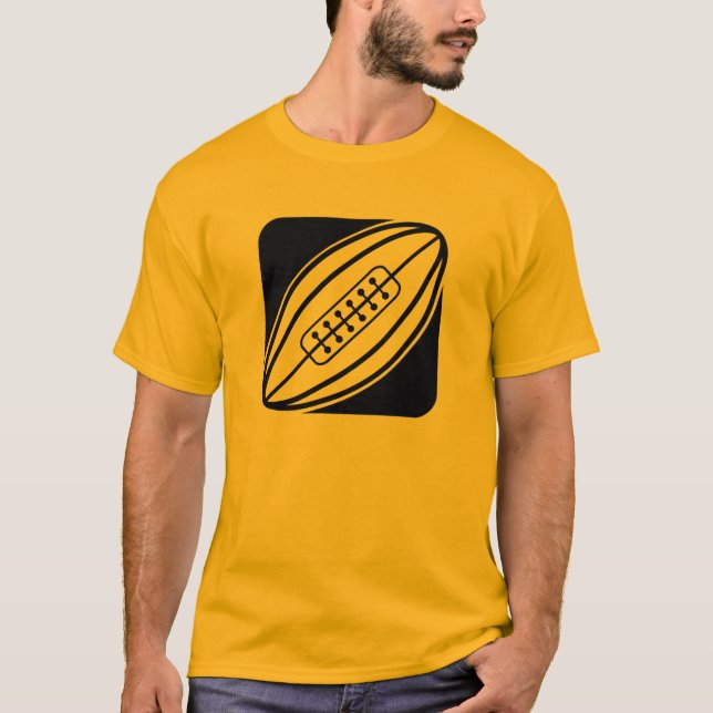 Gult Orange Rugby Tee Shirt (Framsida)