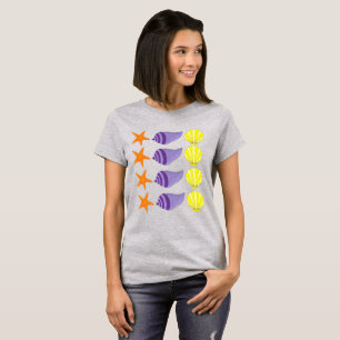 Gult Orange Starfish Star Fish Beach Seashore T Shirt