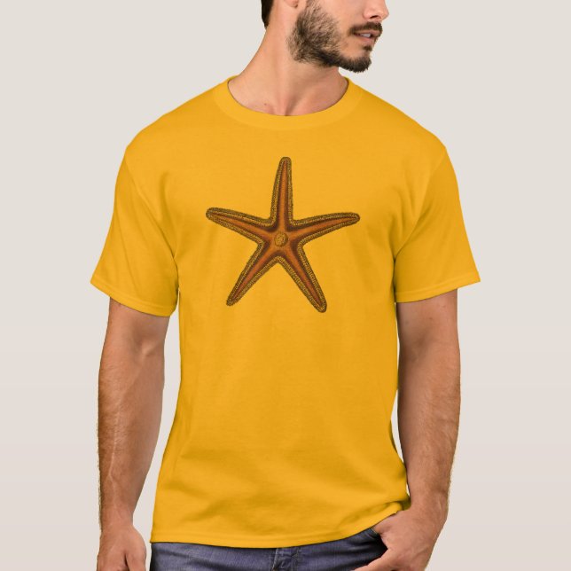 Gult & Orange STARFISH T-Shirt (Framsida)
