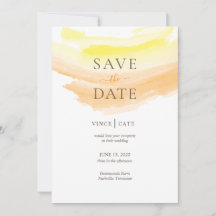 Gult Orange Vattenfärg Stänk