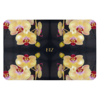 Gult Orchid Mönster Magnet