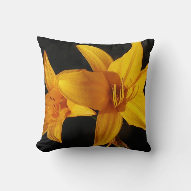 Gult Orchid Pillow Kudde (Framsida)