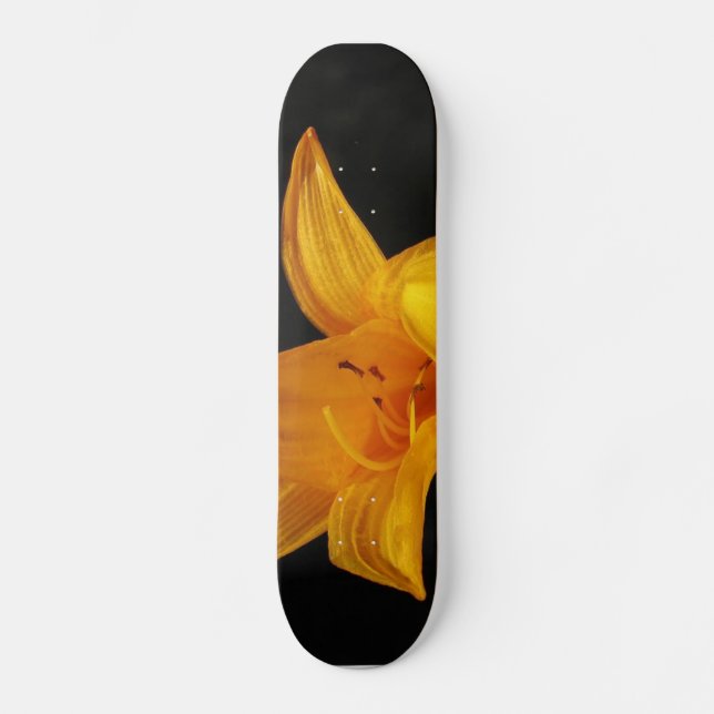Gult Orchid Skateboard (Framsida)