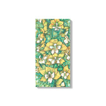 Gult Orchid Tropical Flowers Blommigt Painting
