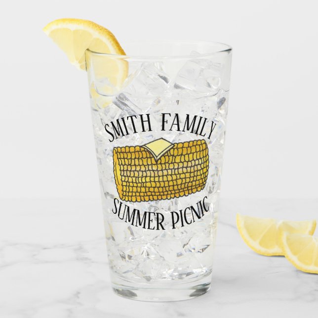 Gult Öron of Maj på Cob Family Picnic Glaskopp (Framsida Ice)