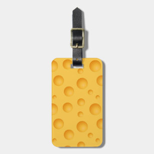 Gult ostmönster bagagebricka