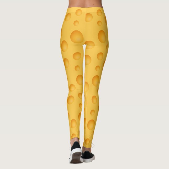 Gult ostmönster leggings (Baksida)