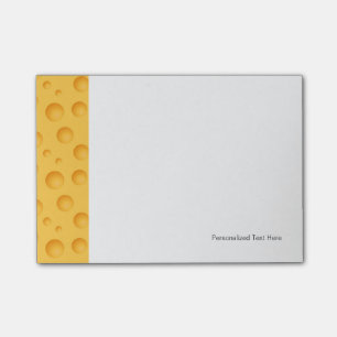 Gult ostmönster post-it block