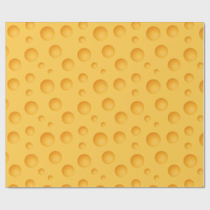 Gult ostmönster presentpapper