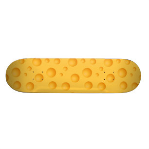 Gult ostmönster skateboard bräda 20,5 cm