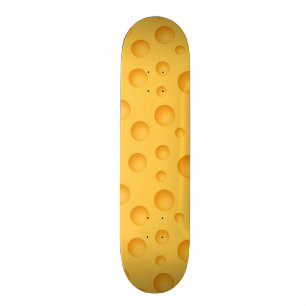 Gult ostmönster skateboard bräda 20,5 cm
