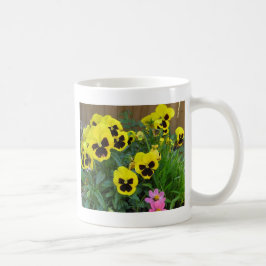 Gult Pansies Kaffemugg