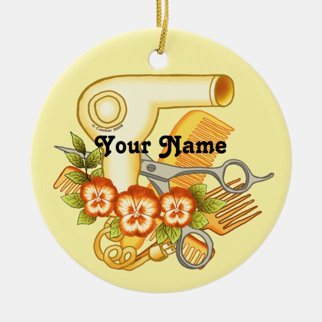 Gult Pansy Beautician ornament (Framsidan)