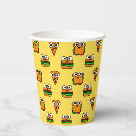 gult Papper kopp med söt, färglös snabbmat