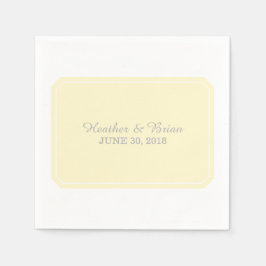 Gult Pappra blöjor för Elegant Pappersservett