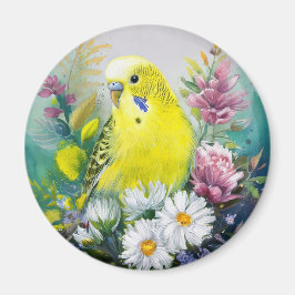 Gult Parakeet Magnet