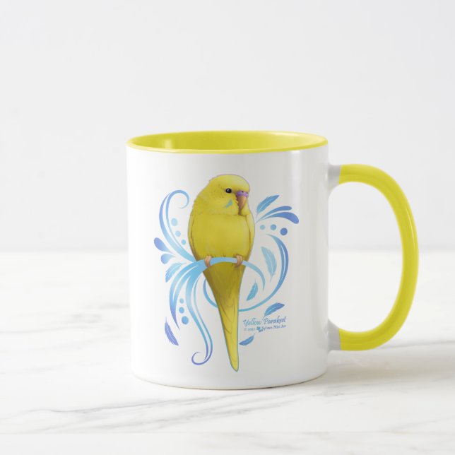 Gult Parakeet Mugg (Höger)