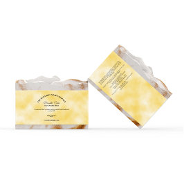 Gult Parchment Papper Stil Soap Band/etikett